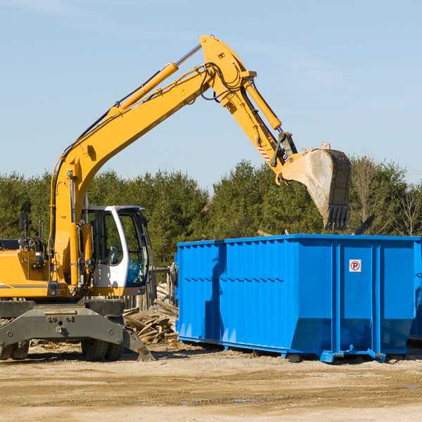 can i request a rental extension for a residential dumpster in Grant County AR